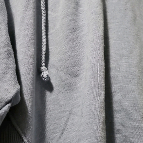 American Eagle Grayish Blue Pullover Hoodie Sz L Womans Casual Cotton Blend 💵 - Picture 5 of 10